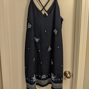 Xhilaration Dress Blue Strappy
